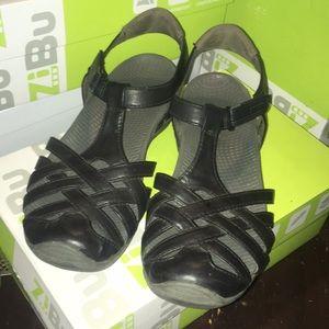 Zibu Beena Black Sandals 9